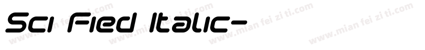 Sci Fied Italic字体转换